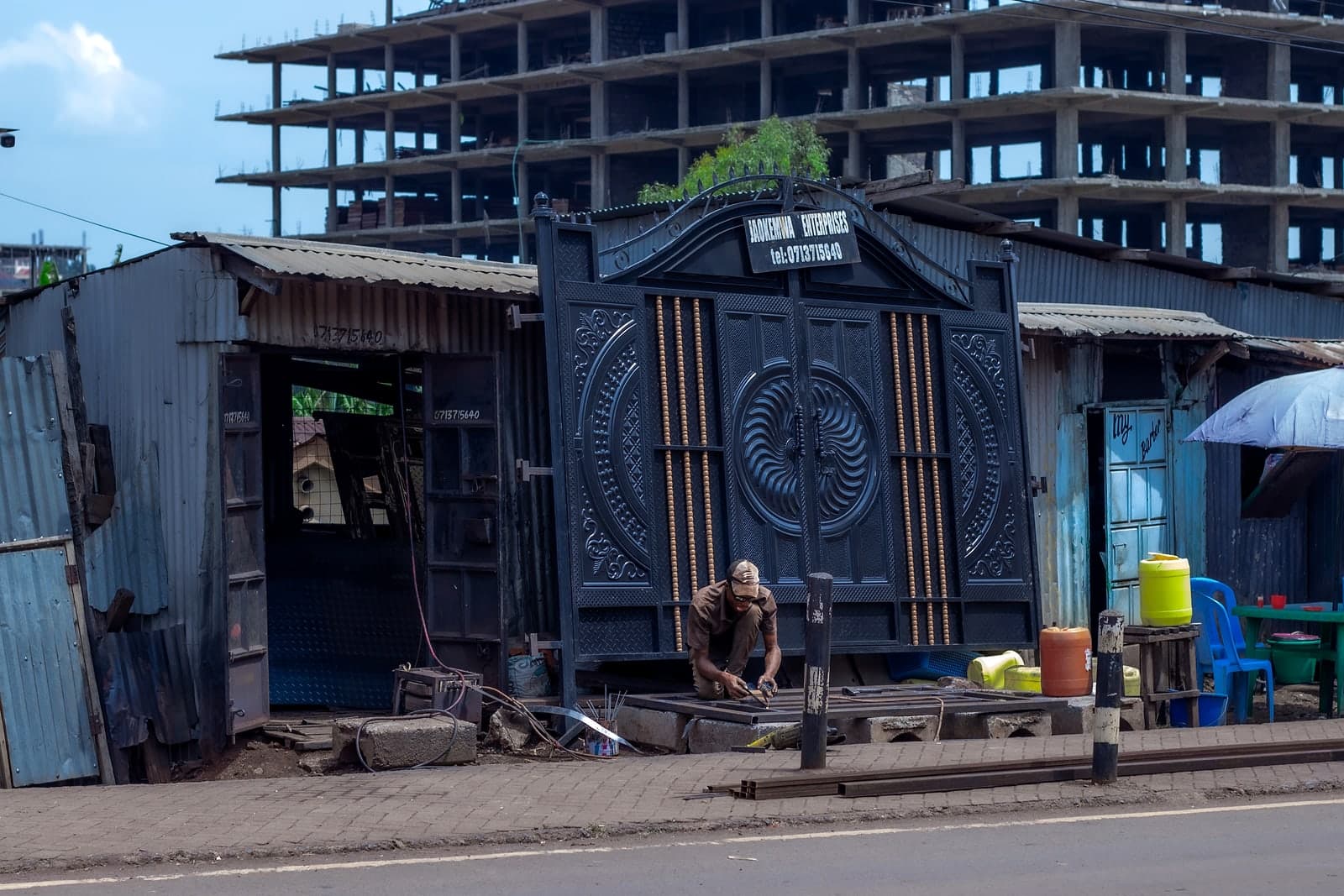 Inside the JAOKEMWA ENTREPRISE fabrication workshop