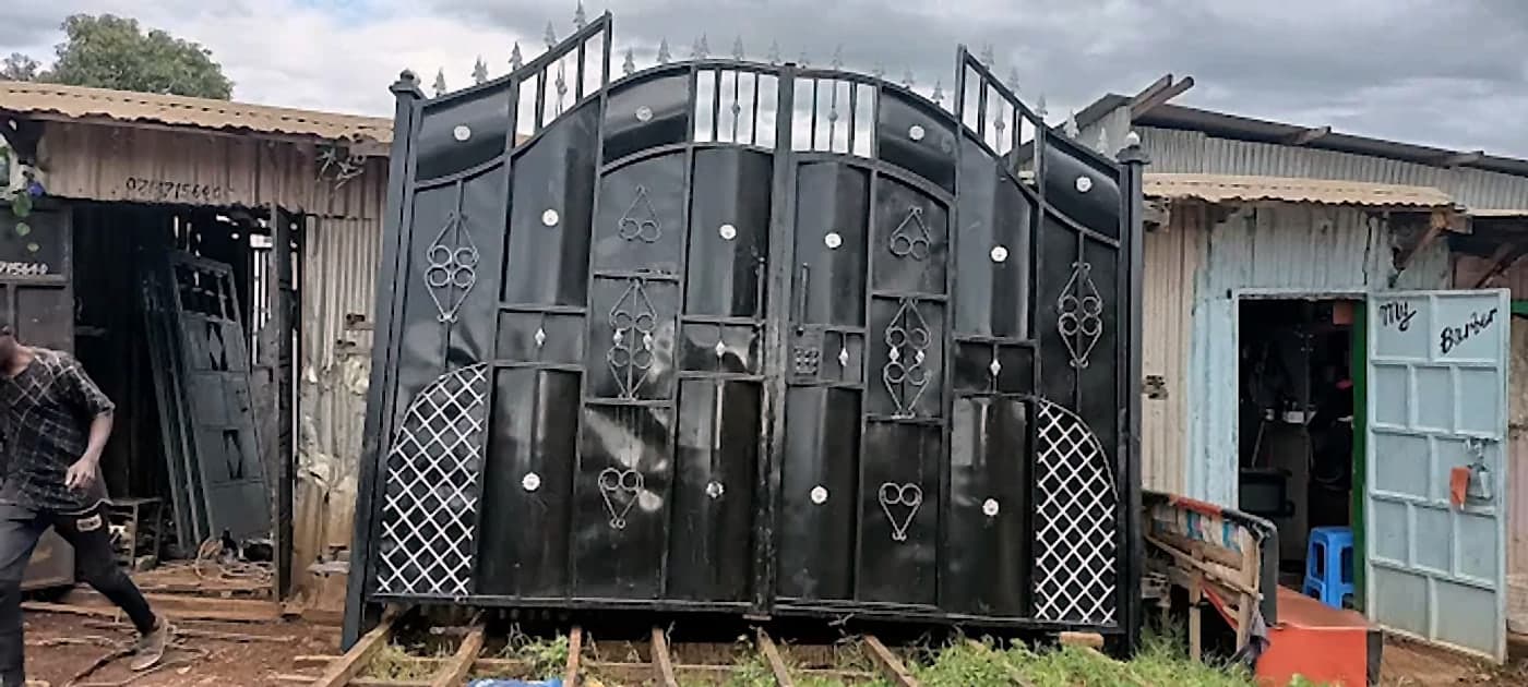 Arched Black Ornate Gate