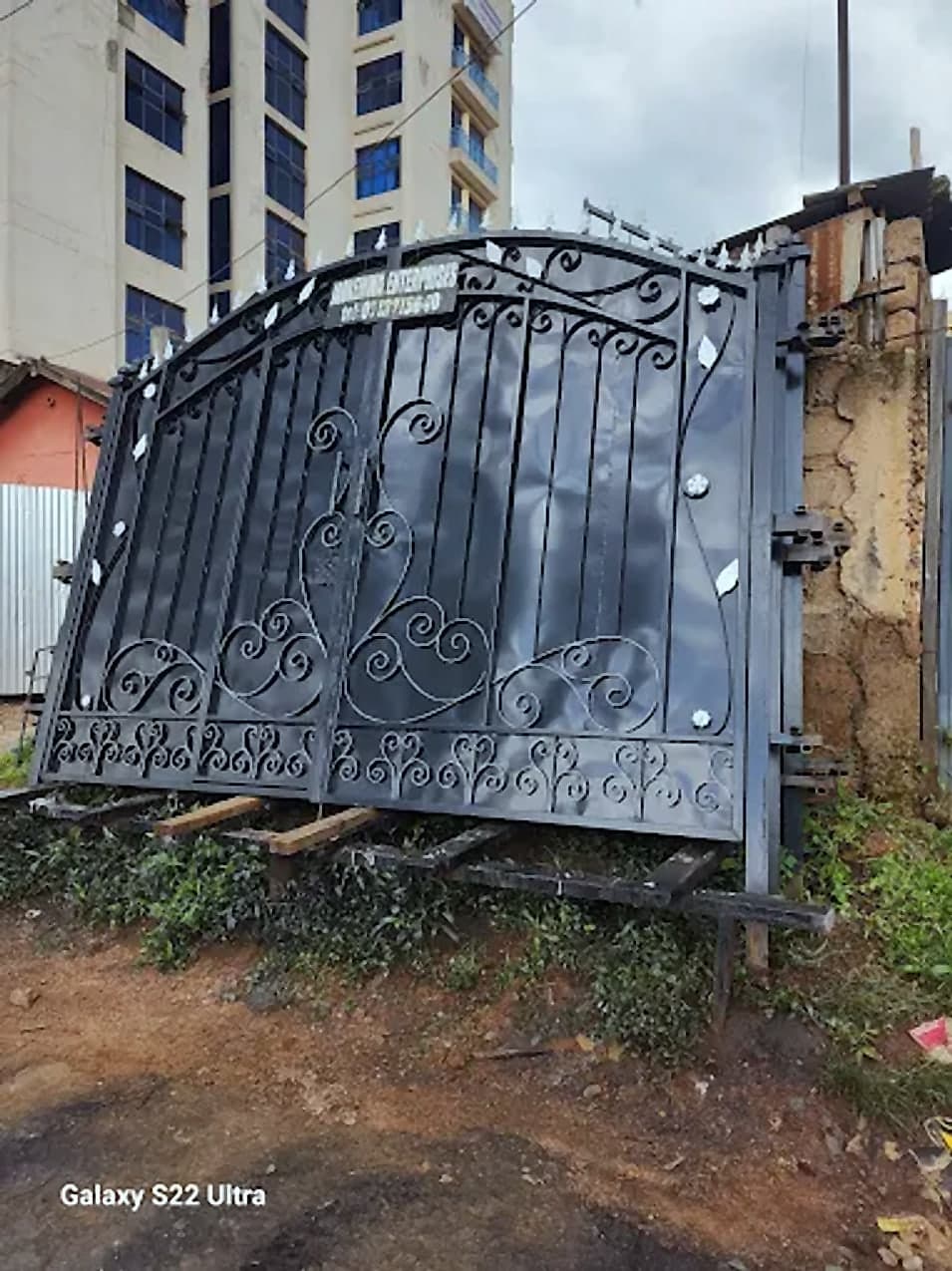 Arched Wrought Iron Compound Gate