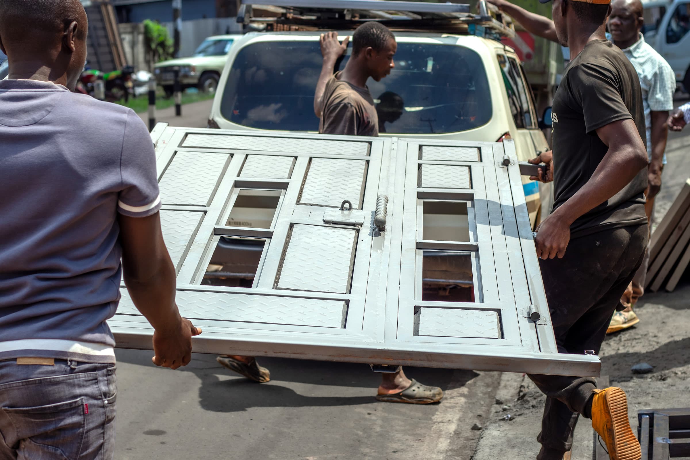 Carrying a Double Door Out