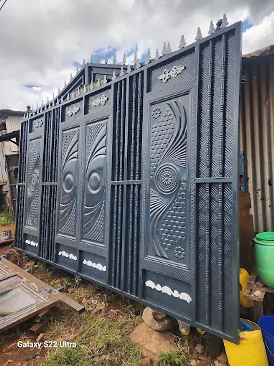 Charcoal Ornate Compound Gate