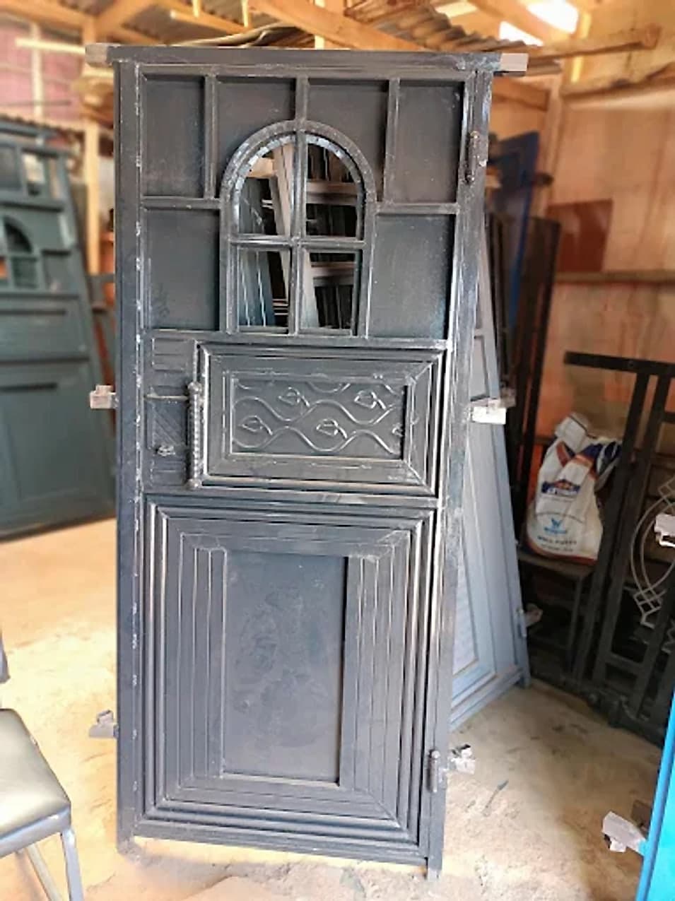 Door with Arched Glazed Fanlight