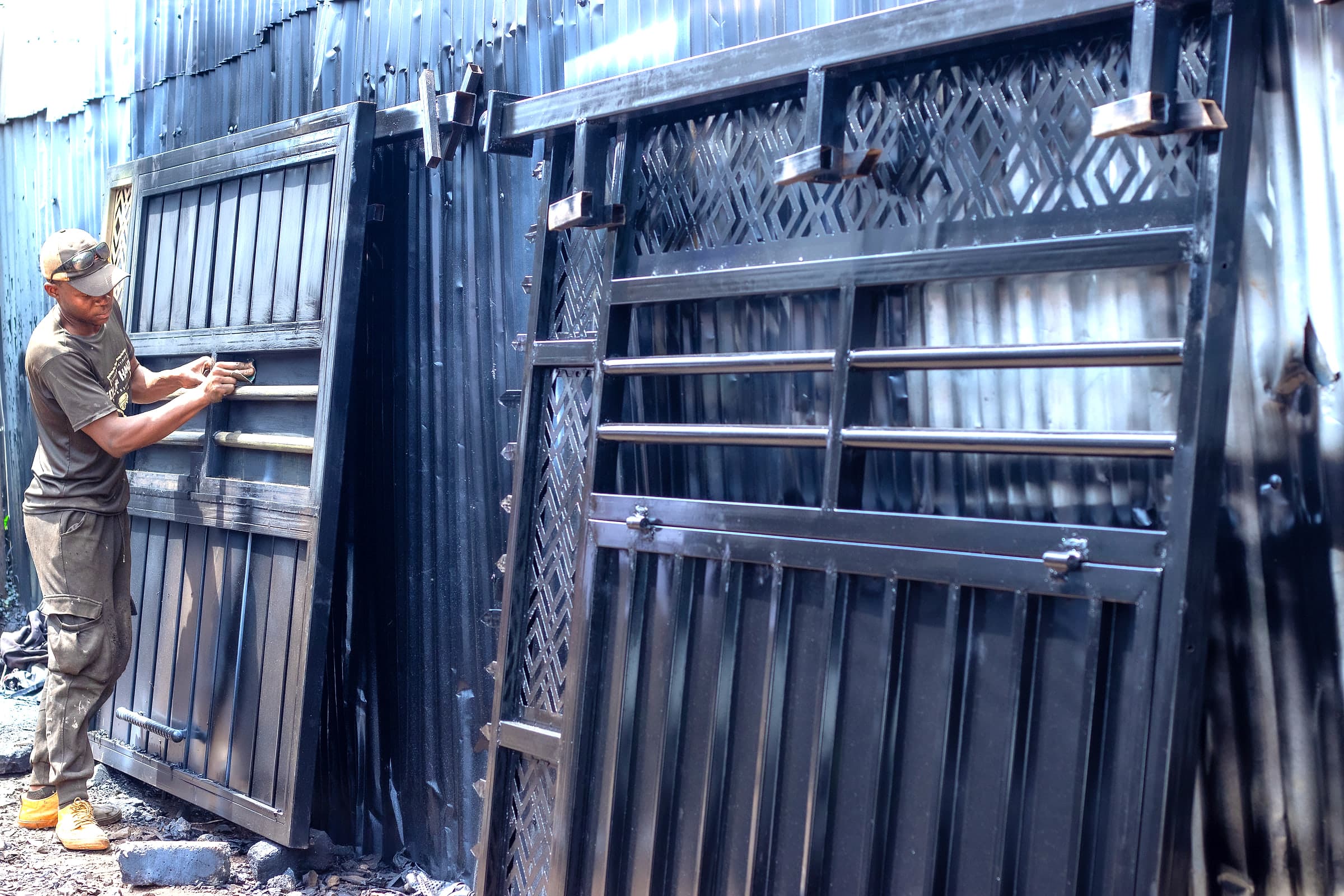 Finishing a Gate Panel