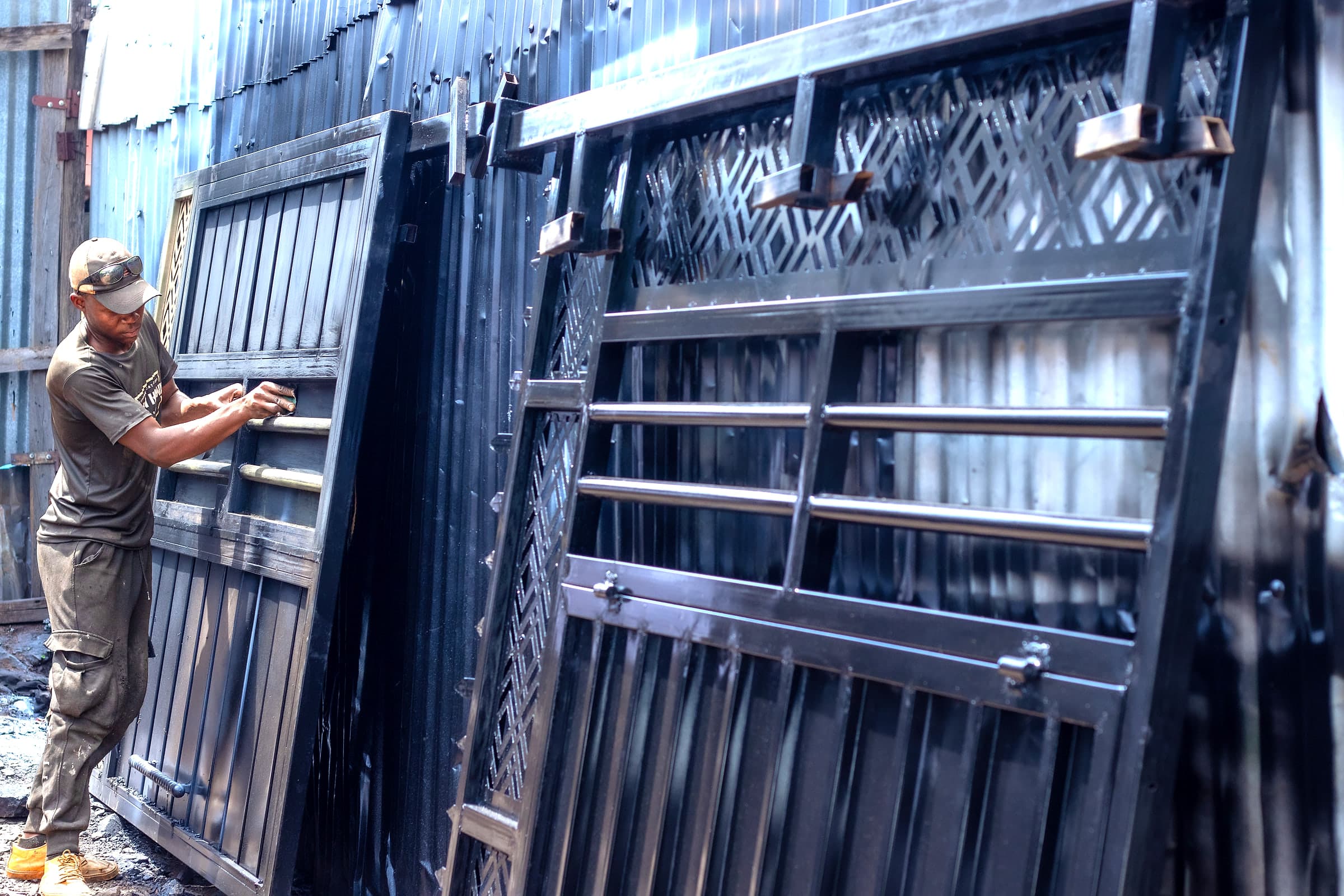 Finishing a Gate Panel