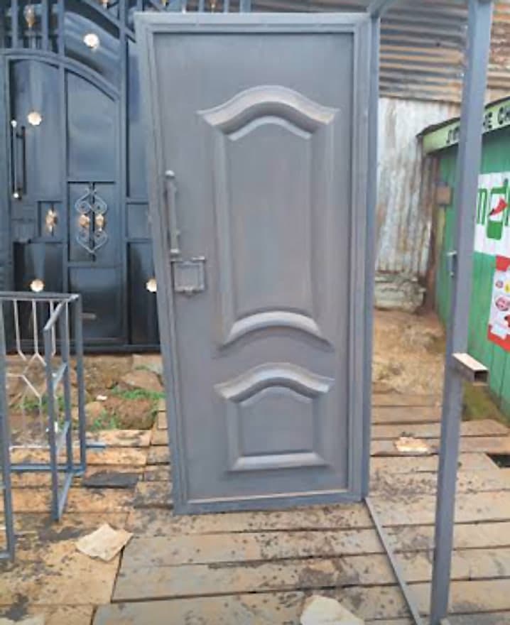 Grey Embossed Door with Lock
