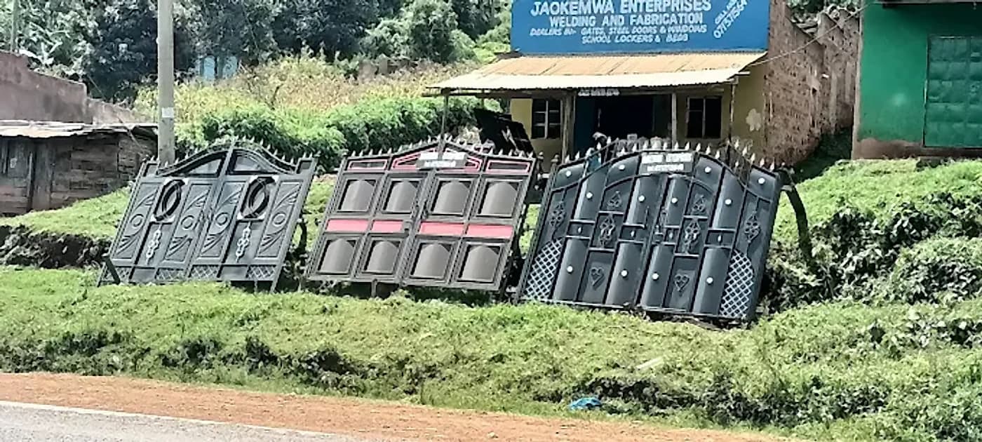 Roadside Display of Finished Work