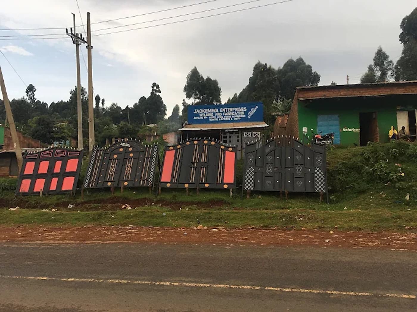 Roadside Display of Finished Work