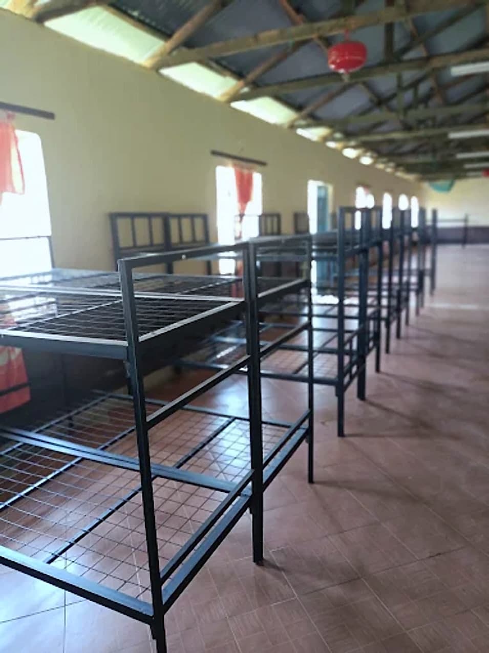 Steel Bunk Beds in a Dormitory