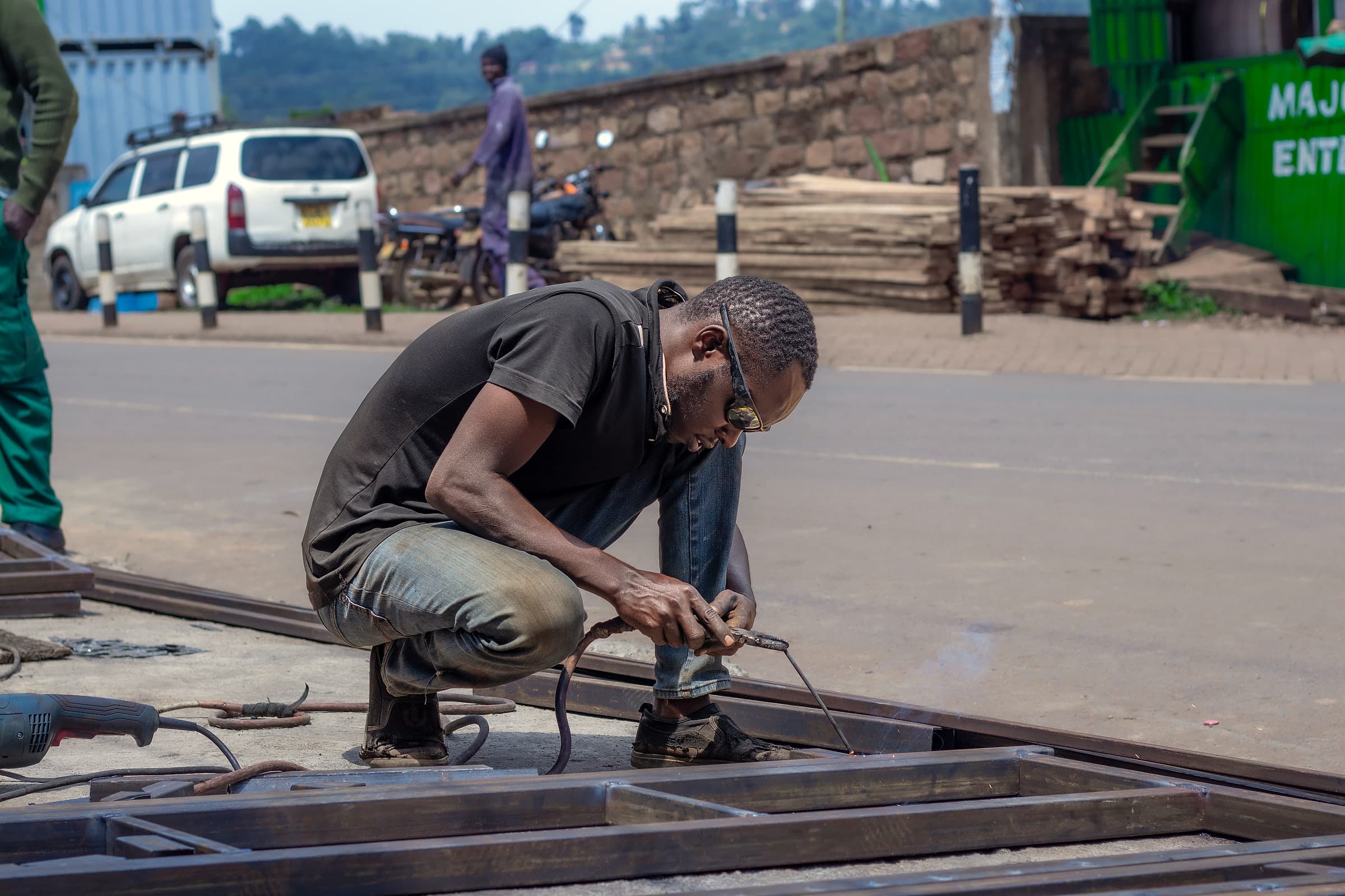 Welding a Gate Frame