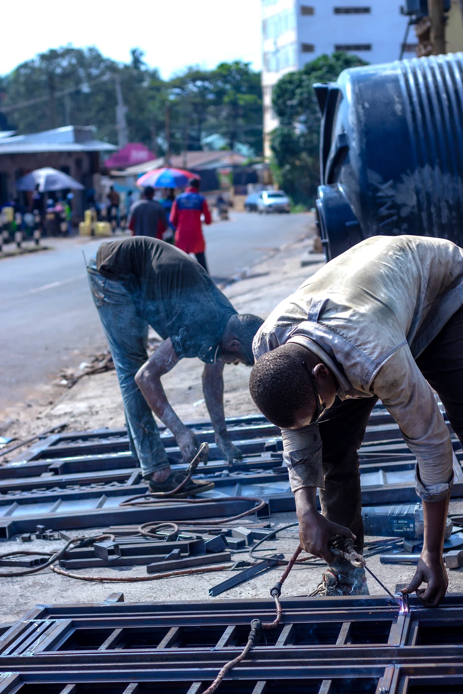 Welding on the Roadside