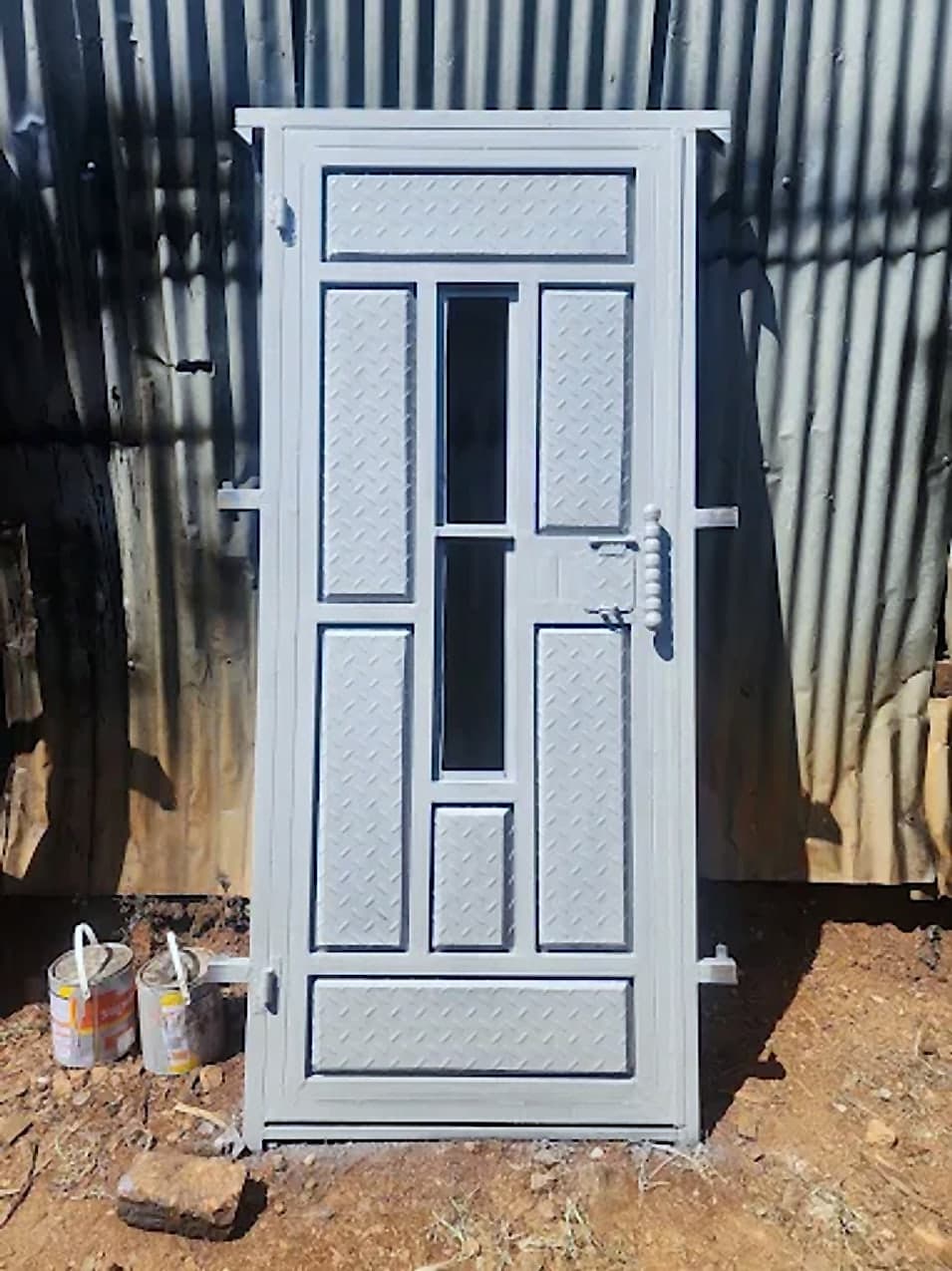 White Panel Door with Vision Panel