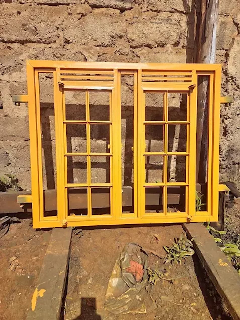 Yellow Casement Window Frames